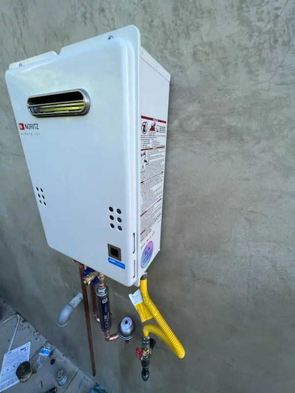 Tankless water heater installation for Texas Corner homes